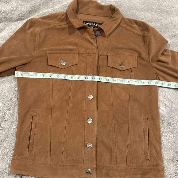 Express Jeans Faux Suede Jacket - Picture 9 of 9